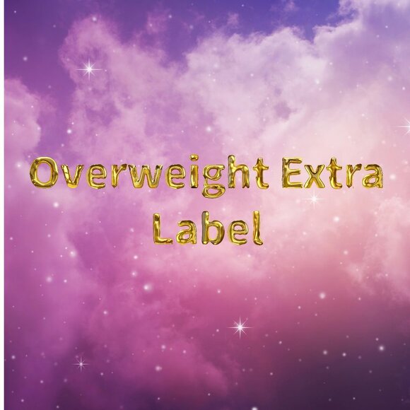 COPY - Overweight Extra Label for Bundles Over Five Pounds - Picture 1 of 1